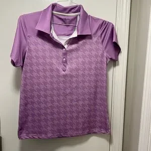 Tommy Armour Womens Purple Golf Polo Shirt Dri-Logic Short Sleeve✅